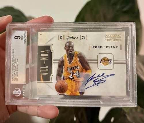 2010-11 National Treasures Kobe Bryant All NBA Auto Autograph #/99 BGS 9