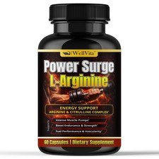 Male Enhance Enhancement Pills L-Arginine for Men, Libido, Performance 60Caps