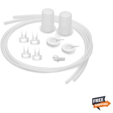 HygieniKit Spare Parts Kit for Breast Pump 4 Valves, 2 Silicone Tubing, 2 S...