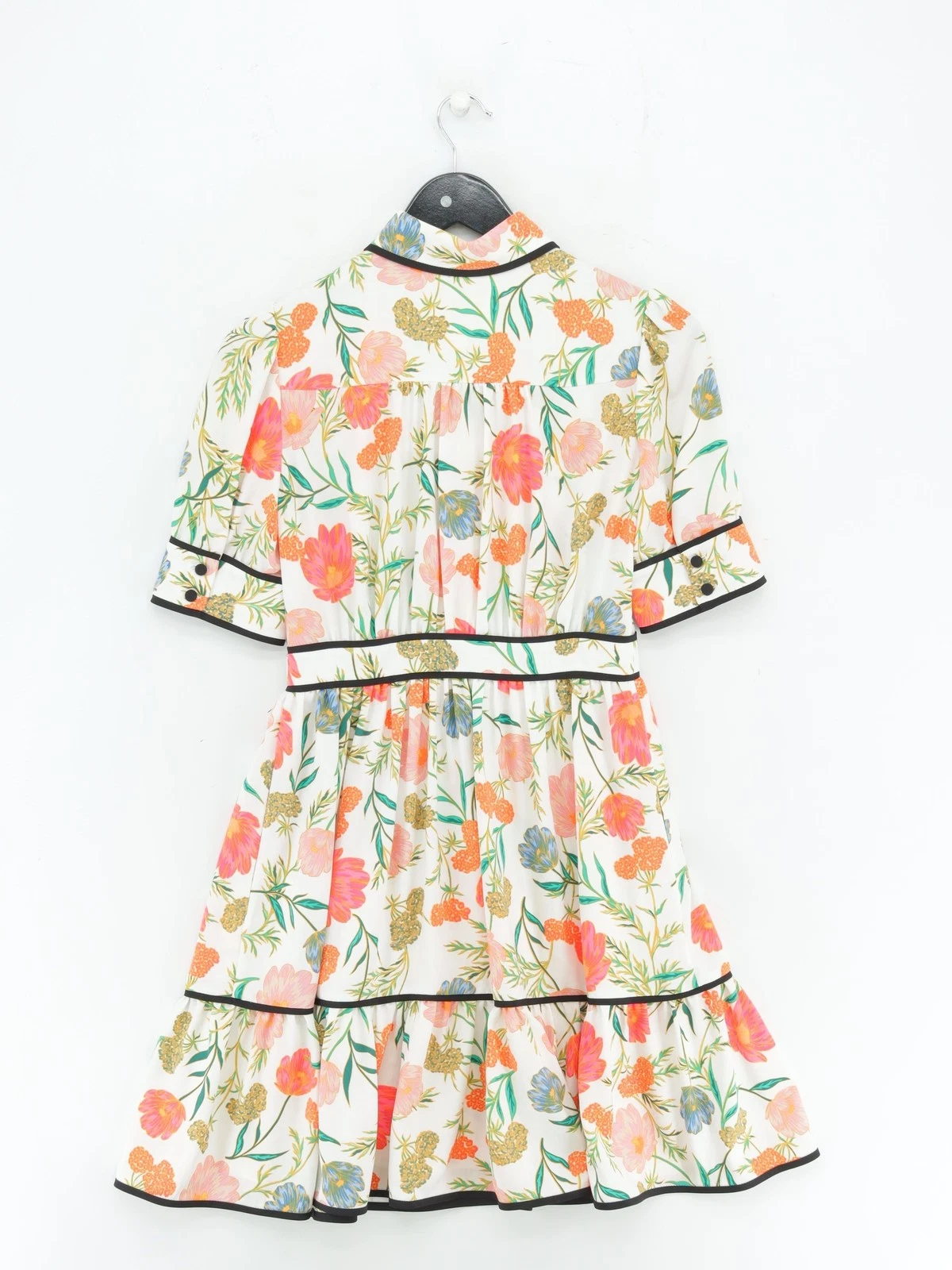 Abito midi donna Kate Spade XXS bianco 100% poliestere linea A