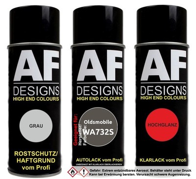 Spraydose Set für Oldsmobile WA732S Warm Mist Metallic Autolack Klarlack Grundie
