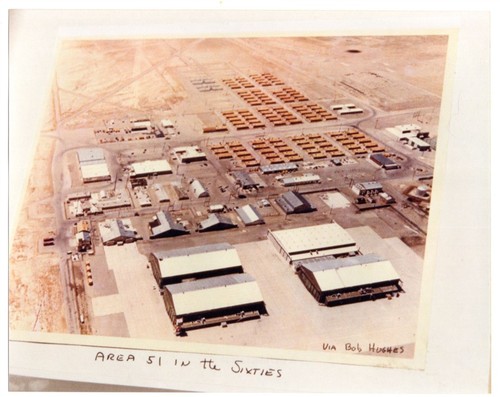 1960s USAF Aerial View Area 51 -- 8x10 Reproduction Photo