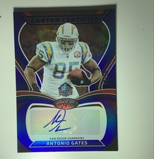 2025 Panini Certified Canton Certified Signatures Antonio Gates Mirror Blue /50