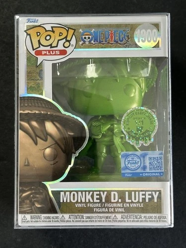 1/1 Limited Edition One Piece Monkey D Luffy Gold Panda Club Funko Pop