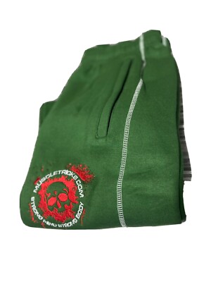Herren Trainingshose Grün Stylisch Gym Workout Jogginghose Lrg