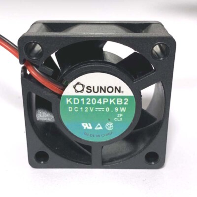 SUNON KD1204PKB2 Cooling Fan DC12V 0.9W 2 Wire CPU Fans BALL BEARING 40x40x20mm