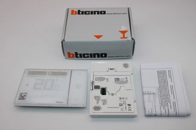 Bticino XW8002W, WLAN-Thermostat, New Smarther2 mit Netatmo, Weiß, Temperaturre