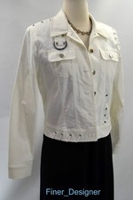 Nancy Bolen Western Style Jacket Blazer Light Crop Coat Asymmetrical 6 New Vtg