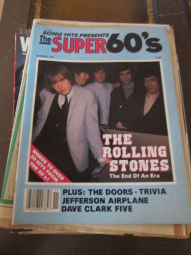 Super 60's 11/87 Rolling Stones Doors Dave Clark Five Jefferson Airplane  - Afbeelding 1 van 1