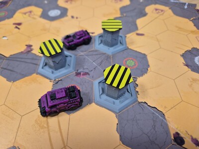 3D Killer Pillar Tokens für Thunder Road Vendetta Brettspiel - 3D Druck