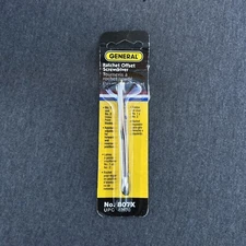 GENERAL TOOLS USA NO. 807X #1 & #2 PHILLIPS RATCHET OFFSET SCREWDRIVER NOS