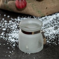 Teelicht Als Glas, Weiß, Baum, Windlicht Im Weihnachtslook, Teelichthalter
