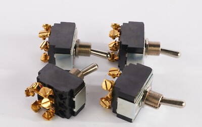 (Lot of 8) Carling 3PST Toggle Switch 2145R 6/12/17A 600/250/125VAC 2HP