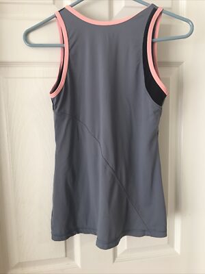 Sofibella Tennis Top Sz M 1/3 Zip Mesh Stretch Nylon Spandex Gray
