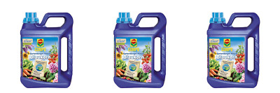 3 x Compo Blaukorn Novatec Nova Tec flüssig 2,5 Liter NPK Blumendünger Garten