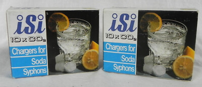 20 iSi ''Chargers for Soda Syphons'' (2 Boxes of 10) CO2, Art. Nr. 0011 Austria