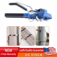 Stainless Steel Cable Tie Gun Strapping Pliers Tool Banding Machine F/ Cable Tie