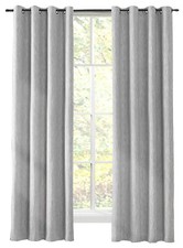 Tektrum Cotton Thermal Insulated Blackout Curtains Drapes 52"x63", 2 Panels,Grey