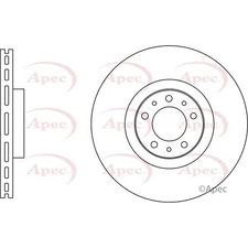 Apec Front Brake Disc DSK3233 - OE High Quality Precision Engineered Part