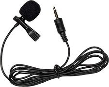 Omnidirectional Lavalier Microphone for iPhone  Tablet - External Clip On Mini