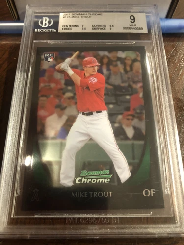 Mike Trout BGS 9 RC | 9 - 9.5 -9.5 -9 | 2011 Bowman Chrome #175 MINT Rookie Card