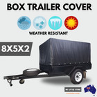 Box Cage Trailer Cover 8x5x2 - Thick and strong waterproof PVC fabric - AU Stock