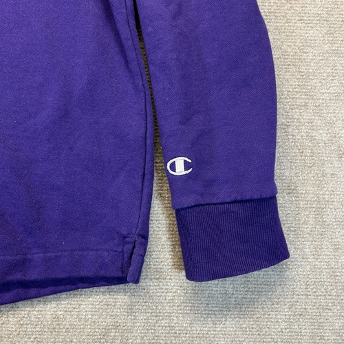 Charlotte Hornets Sweatshirt Women's XL Purple Cowl Neck Pullover Champion - Picture 3 of 10