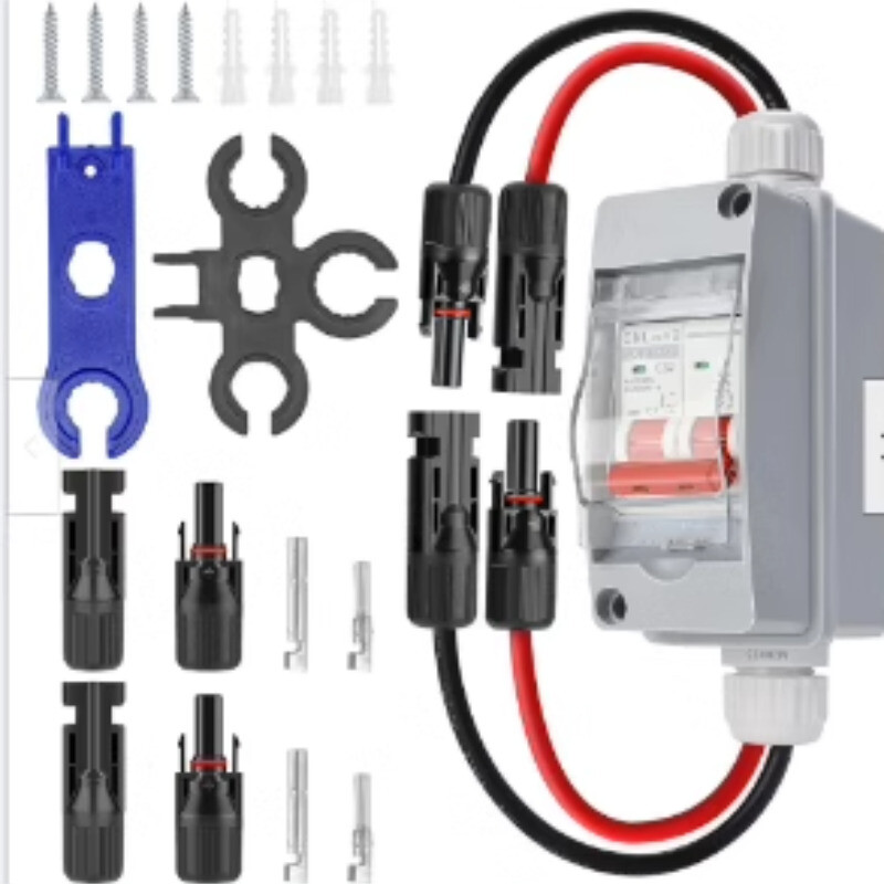 ZINNZGREEN PV DC-Trennschalter 4P 32A - Solartrennschalter Mit MC4 Steckern