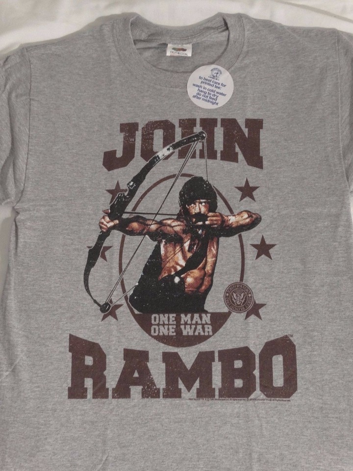 Rambo Movie Stallone John Rambo Officially Licensed T-Shirt | eBay