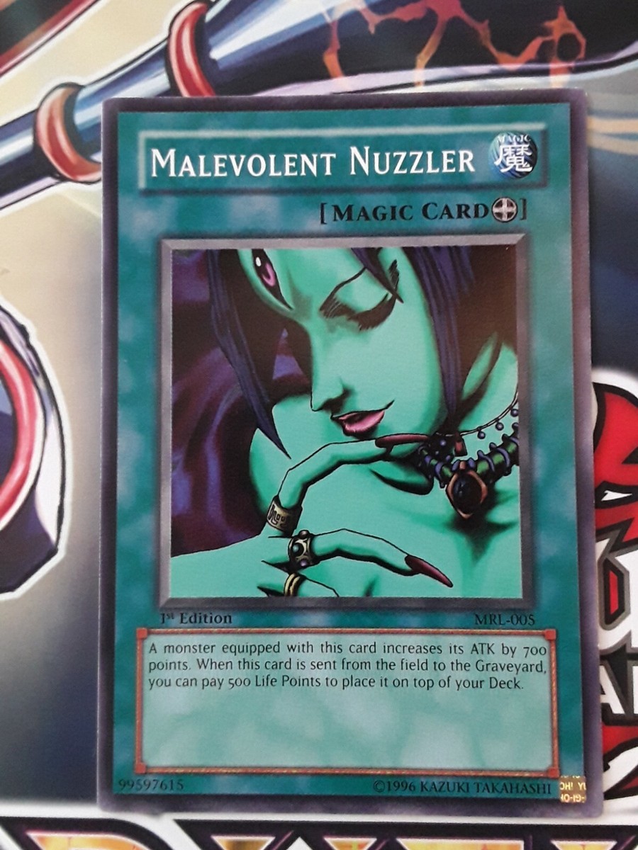 malevolent nuzzler yugioh card Yu-Gi-Oh! - (SYE-036) - Starter Deck Yugi Evolution - Unlimited Edition Common The equipped monster gains 700 ATK Malevolent Nuzzler: Terrible YGO Card