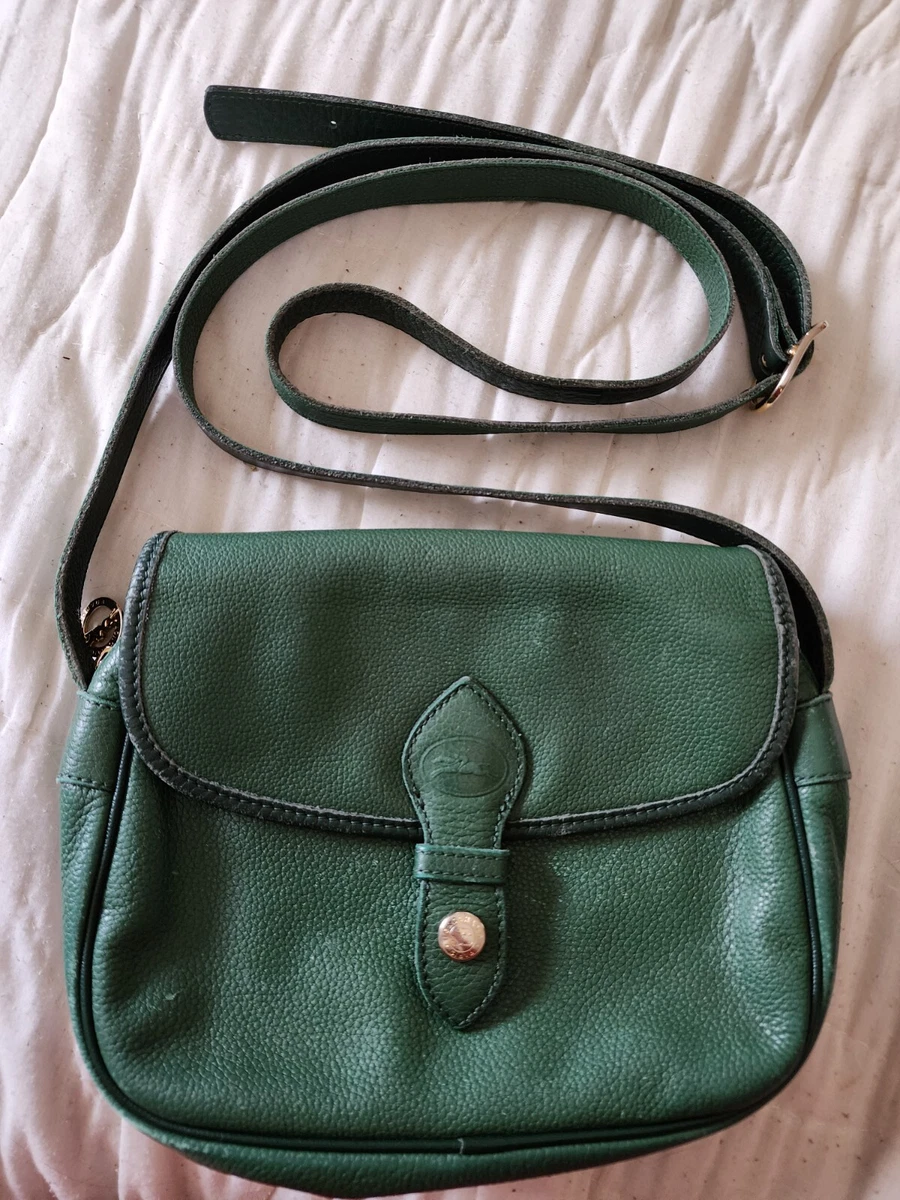 Longchamp leather messenger bag sale
