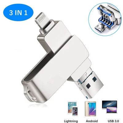 1TB 512GB 128GB OTG USB 3.0 Flash Drive Memory Stick Pen For iPhone/Android/PC