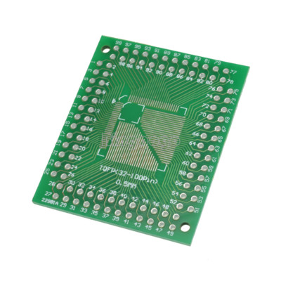 2Stks TQFP/QFP/LQFP/FQFP 32/44/64/80/100 To DIP Adapter PCB Board Converter Neu