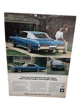 1973 Buick Lesabre Blue Color Tom And June Bracken Original Print Ad 70s