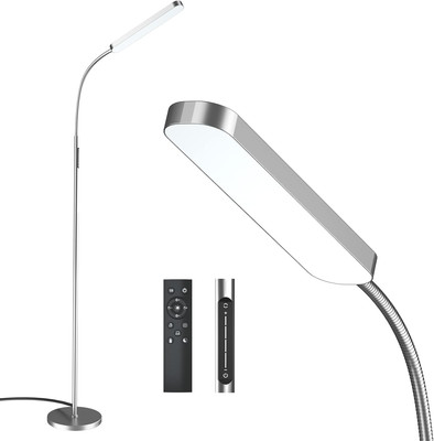 Floor Lamp, 15W/1000Lm Bright LED Floor Lamp with Stepless Adjustable 3000K-6000