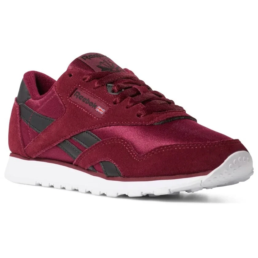 capital módulo sarcoma Reebok Classic Nylon Sneaker Rustic Wine/Black/White - Women&#039;s DV6578  Sz 8 New | eBay