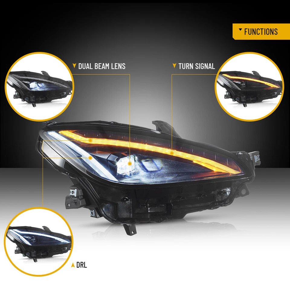 2X LED Projector Headlights for TOYOTA GR86/Subaru BRZ 2022 2023 2024 Sequential - Image 3 of 4