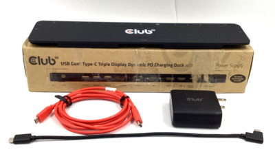 Club-3D USB-C Triple Display Dock 100 watt CSV-1564W100  ️  ️  OPEN BOX!