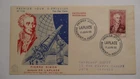 STAMPMART : FRANCE 1955 YVERT#1031 MARQUIS DE LAPLACE FIRST DAY COVER