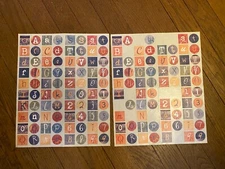 Creative Memories Scrapbooking Decorative ABC/123 Sticker Letters Jewel