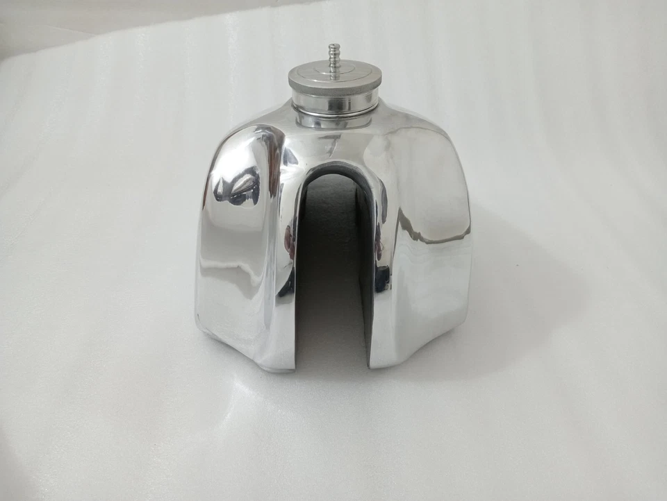 Suzuki RM250 RM250 C2 1978 1/2 aleación de aluminio pulido combustible gasolina tanque de gasolina + tapa Foto 4 de 4