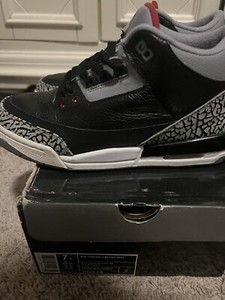 air jordan 3 black cement | eBay