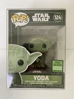 Star Wars Yoda Funko Pop 2021 Spring Convention Limited Edition #124 w Protector