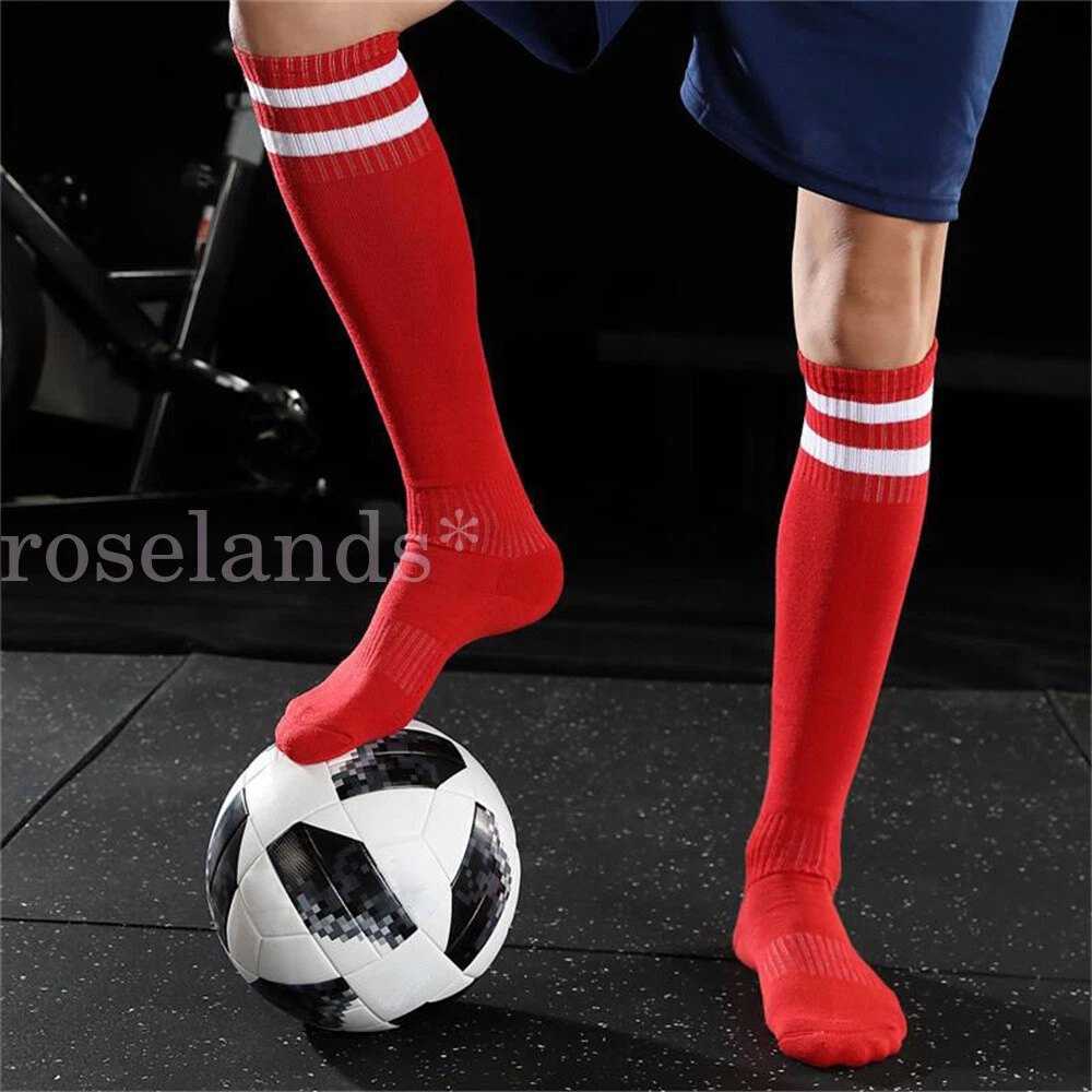 Men Sport Breathable Long High Knee Football Socks Footy Soccer Baseball Hockey