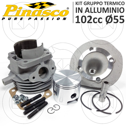 Set Zylinderkit 102cc PINASCO Zylinder Aluminium Ø55 VESPA Pk 50 S XL Rush
