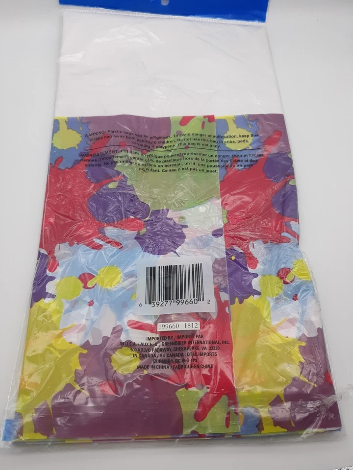 Multicolor Table Cover, Birthday, Graduation, etc / NEW, ships next business day - Image 2 of 2