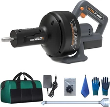 25ft Drain Auger 12V Cordless Electric Snake Drain with 2.5Ah Battery 3/4"-2"