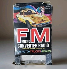NOS Vtg Universal OEM Audiovox FM Converter FMC-1C NEW IN BOX