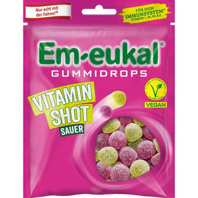 EM-EUKAL Gummidrops Vitamin Shot vegan zuckerhalt. 90 g PZN 19179622