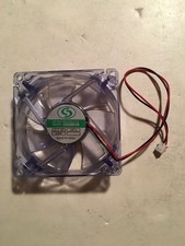 Brushless fan df082512sel 80x80x25 mm, 12v 0.07a, 0.84w 2 wire